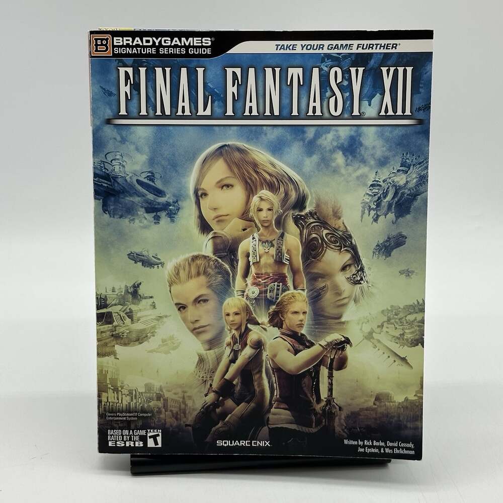 FINAL FANTASY XII Official Strategy Guide Brady Games Signature Series w/ Poster
